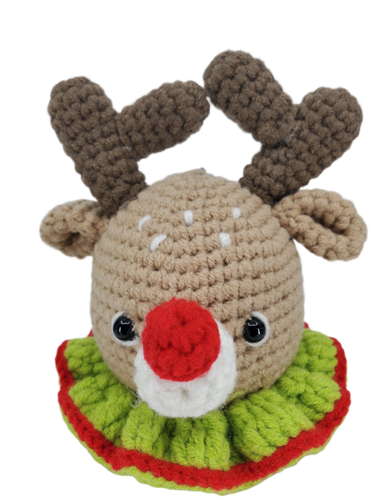 Reindeer Head Amigurumi Ornament – Cozy, Classic & Full of Holiday Cheer 🦌🎄