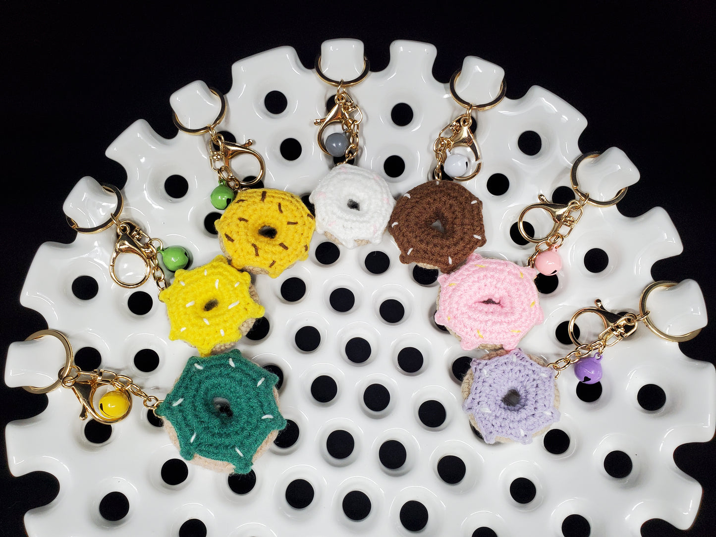 Crochet Donut Keychains