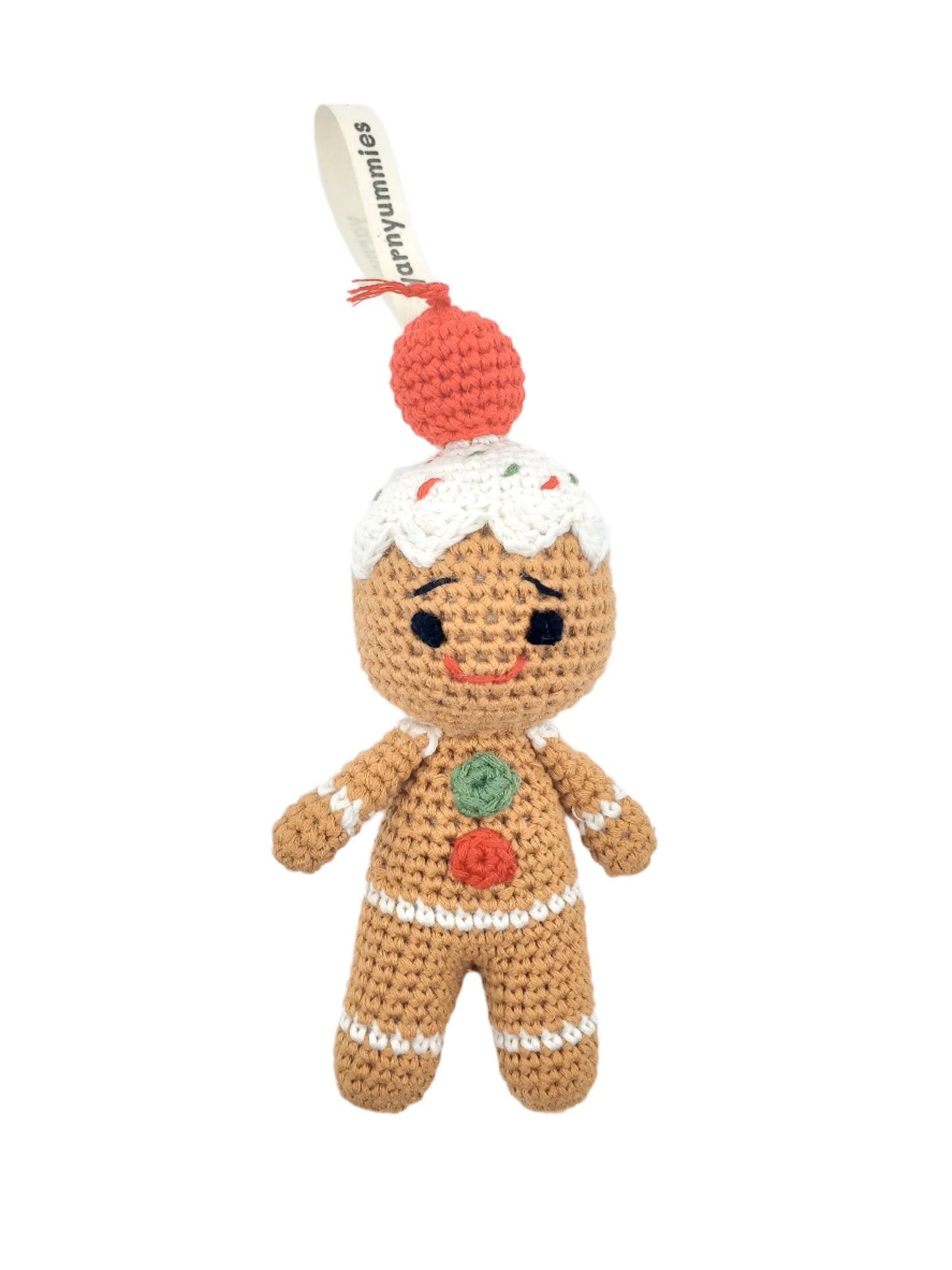 Gingerbread Man Amigurumi Ornament – Sweet, Soft & Full of Holiday Cheer 🍪🎄