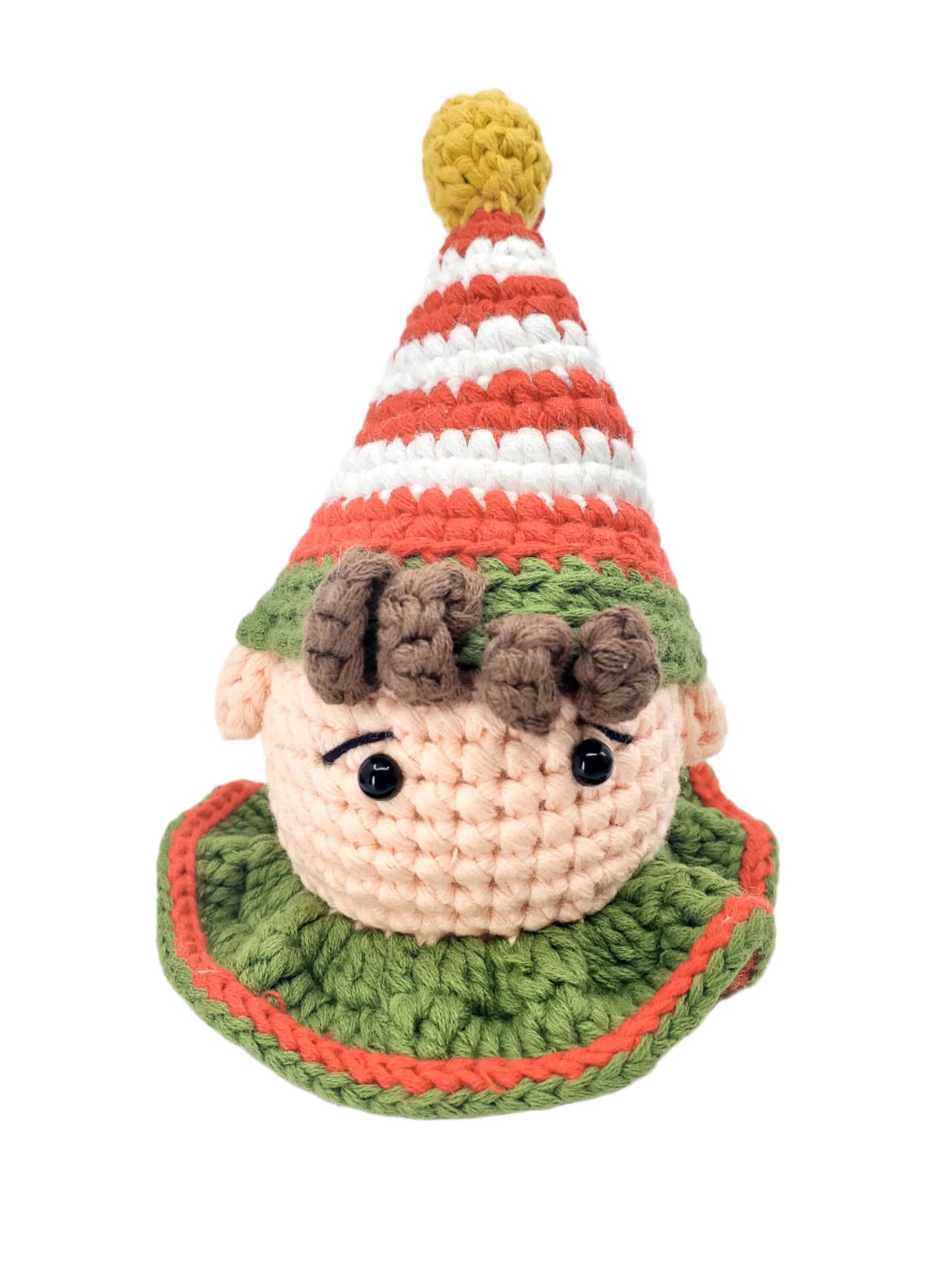 Elf Head Amigurumi Ornament – Jingle All the Way to Joy 🔔
