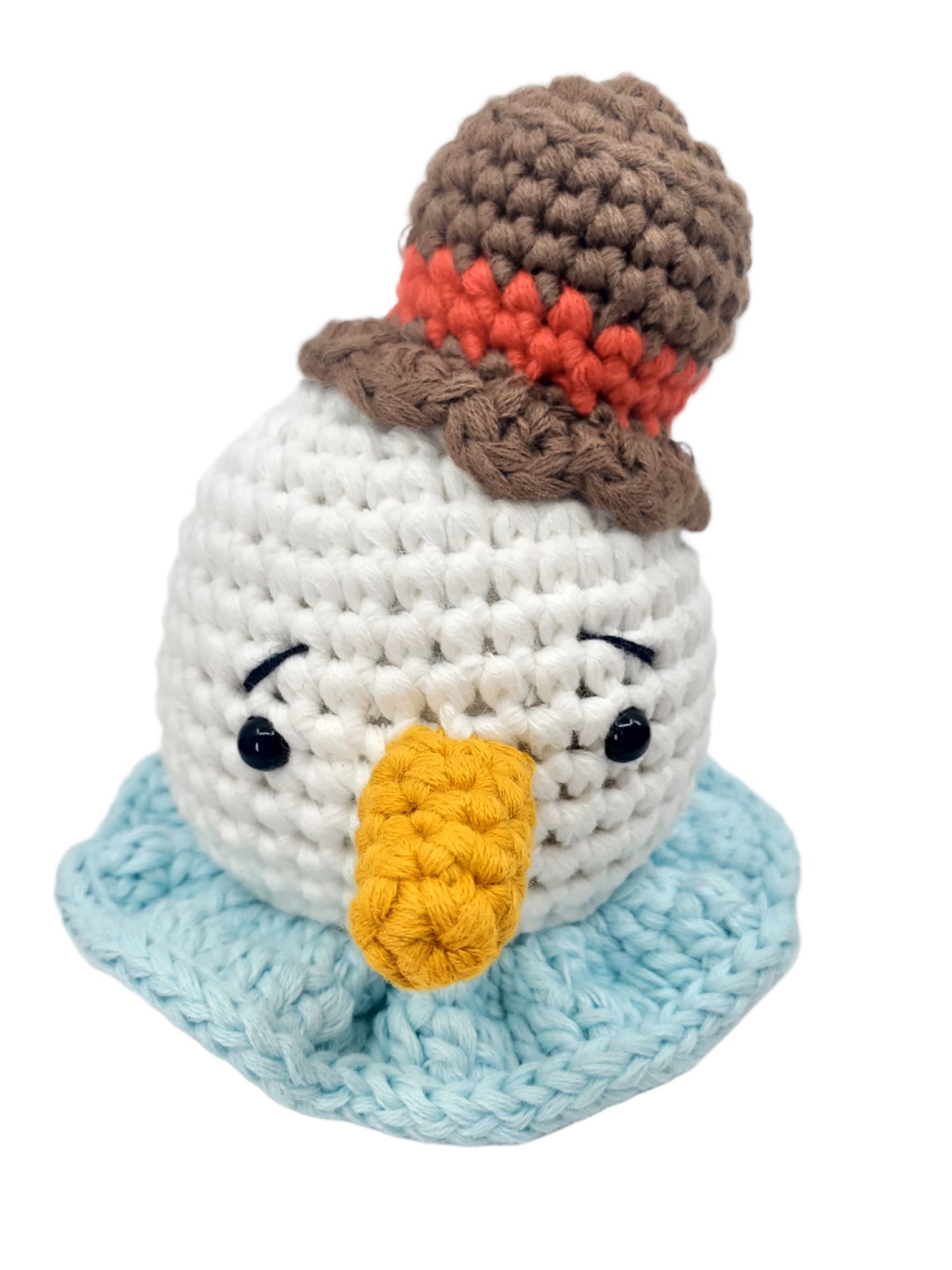 Snowman Head Amigurumi Ornament – Jolly, Jingly & Ready to Delight ⛄🎄