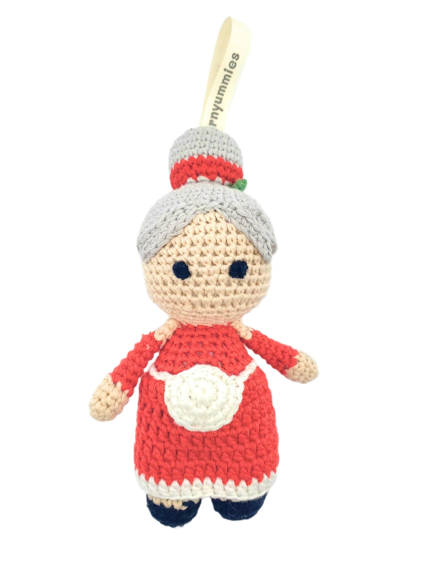 Full-Body Mrs. Claus Amigurumi Ornament – Soft, Safe & Storybook Sweet 👵🧵