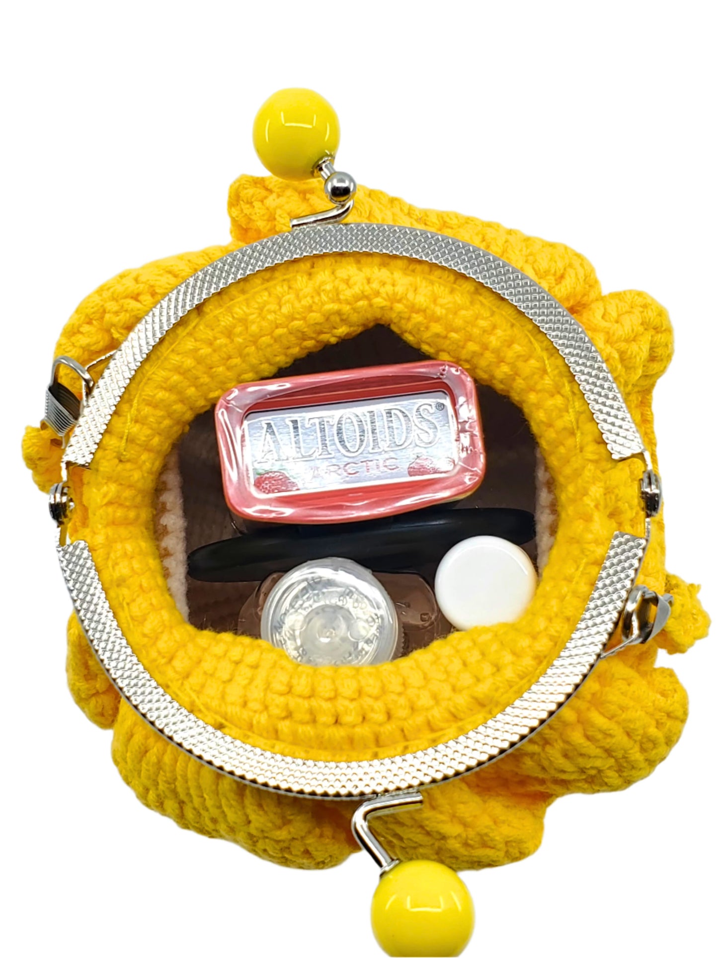 Crossbody Lady Doll Mini Purse - Blonde (Yellow)