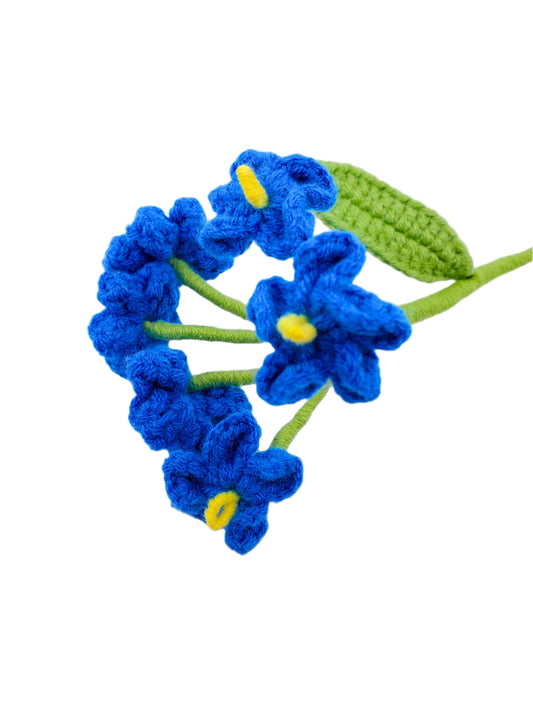 Crochet Forget-Me-Not Flower – Charming Bouquet Filler 💙🌿