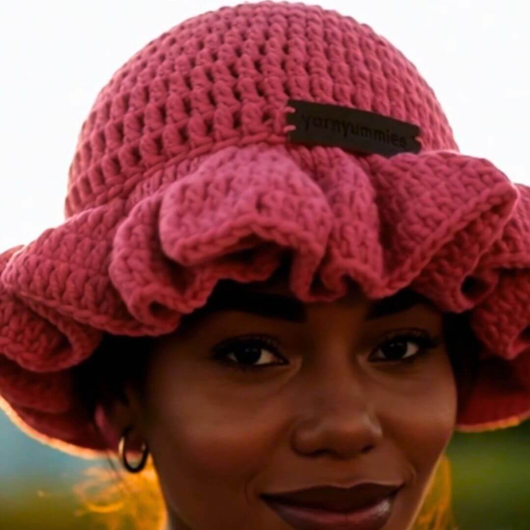 Ruffled Brim Bucket Hat - The "Perfect Hair Day" Hat That Actually Works