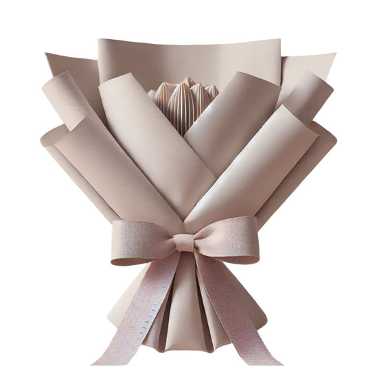 An Elegant Bouquet Wrap for Your Custom Yarn Blooms