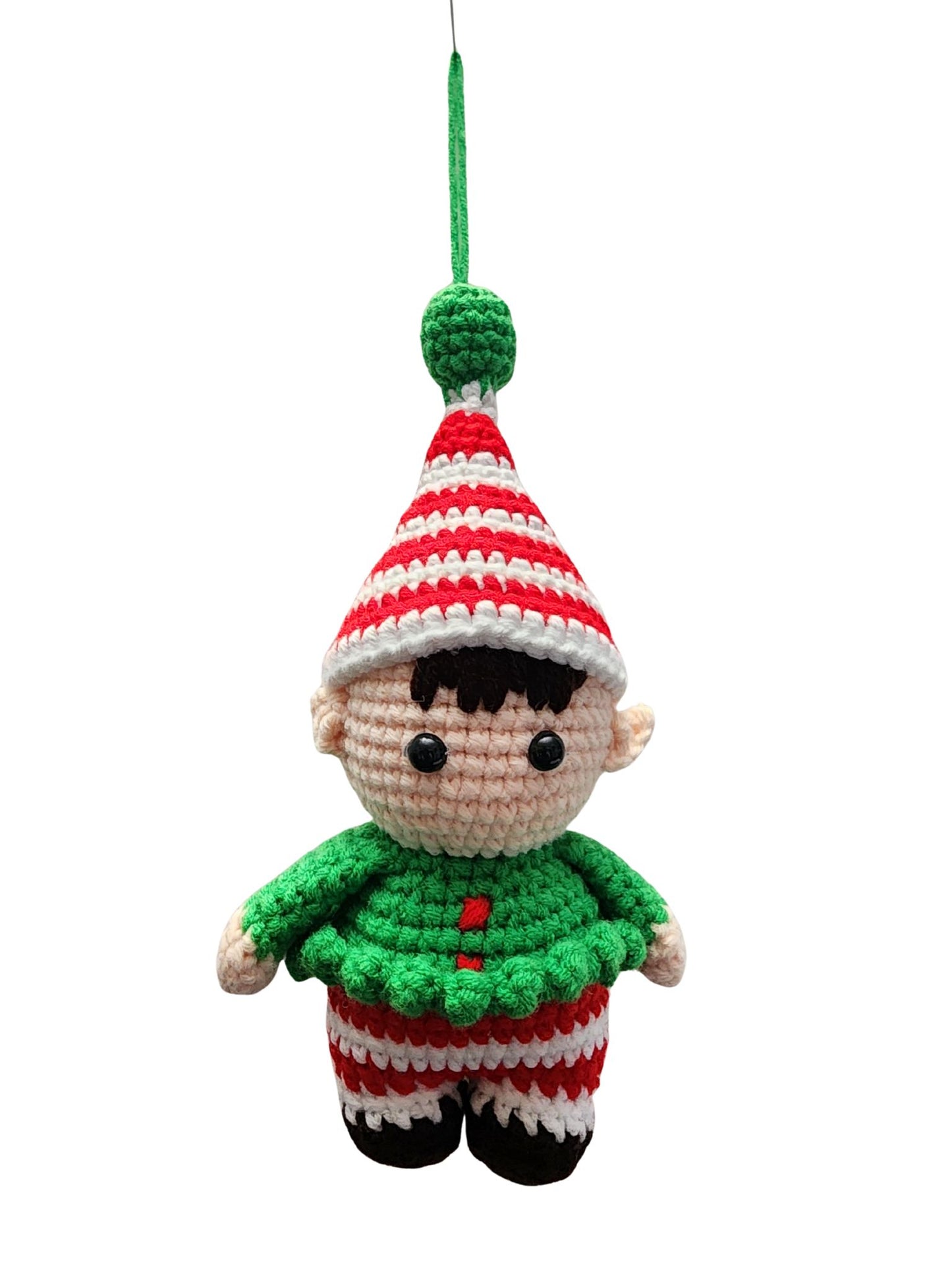 Full-Body Christmas Elf Amigurumi – A Cheerful Classic in Red & Green 🎄