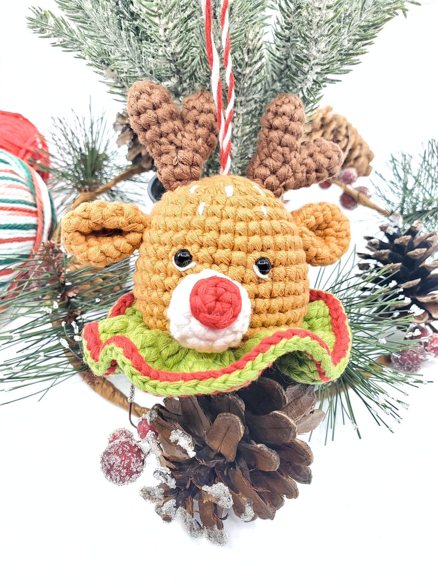 Reindeer Head (With Rattle)