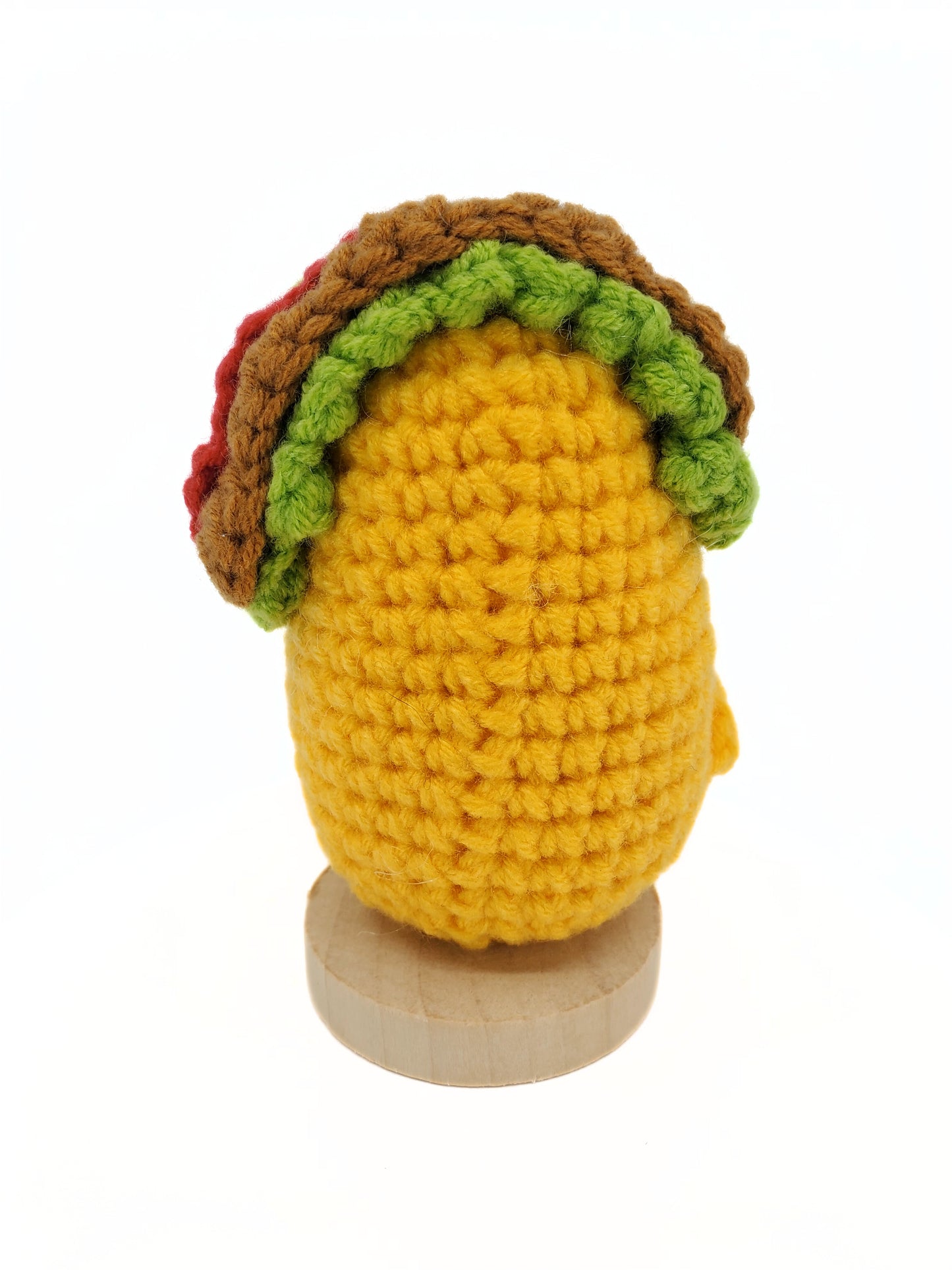 Taco 'Bout Positivity – Mini Taco Amigurumi with Stand