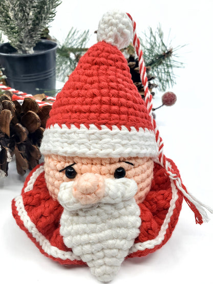 Interactive Santa Ornament - Handmade Christmas Rattle 🎅🔔