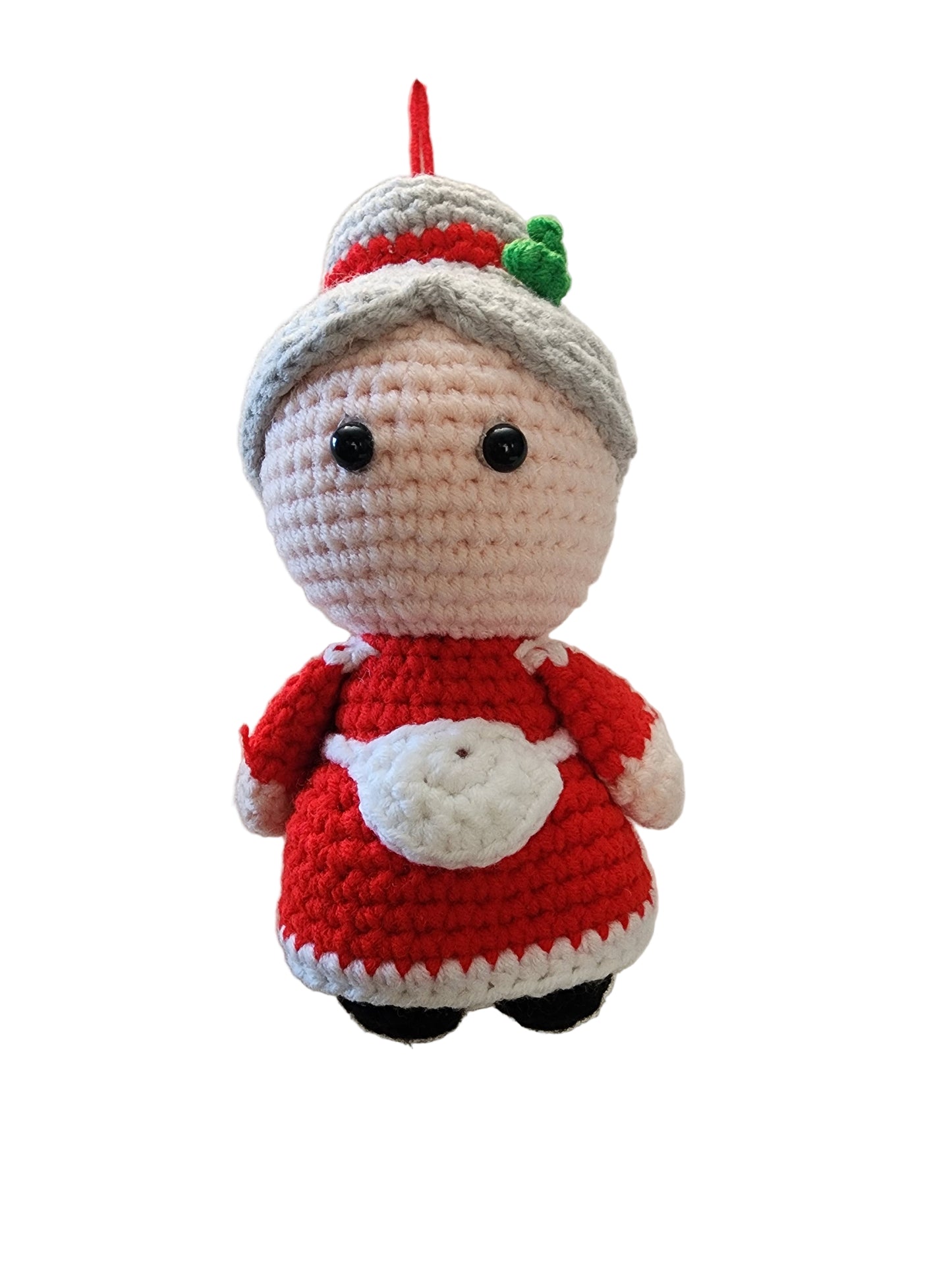 Full-Body Mrs. Claus Amigurumi Ornament – A Timeless Touch of Holiday Warmth 👵🧶🎄