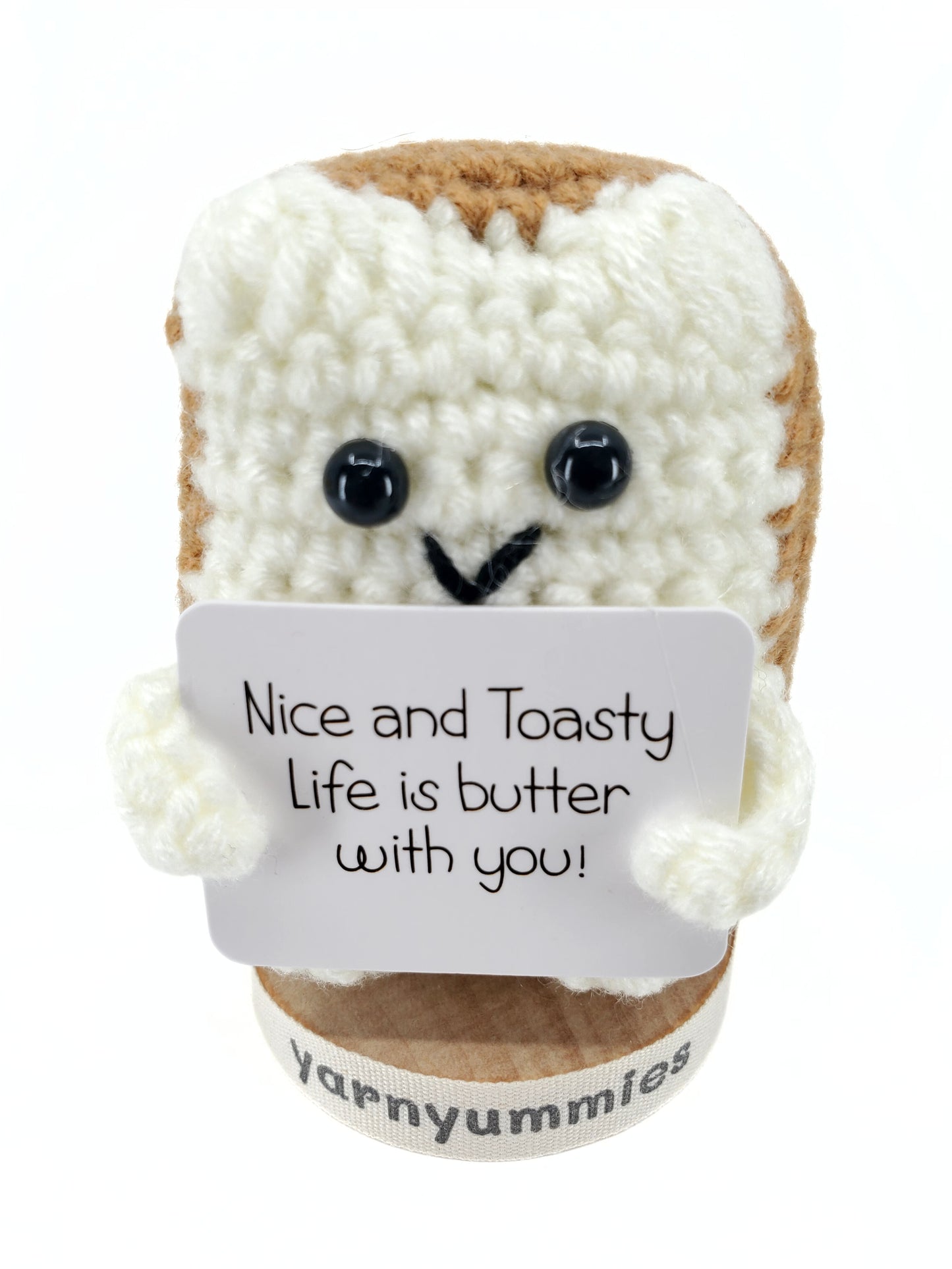 Nice & Toasty – Mini Toast Amigurumi with Stand