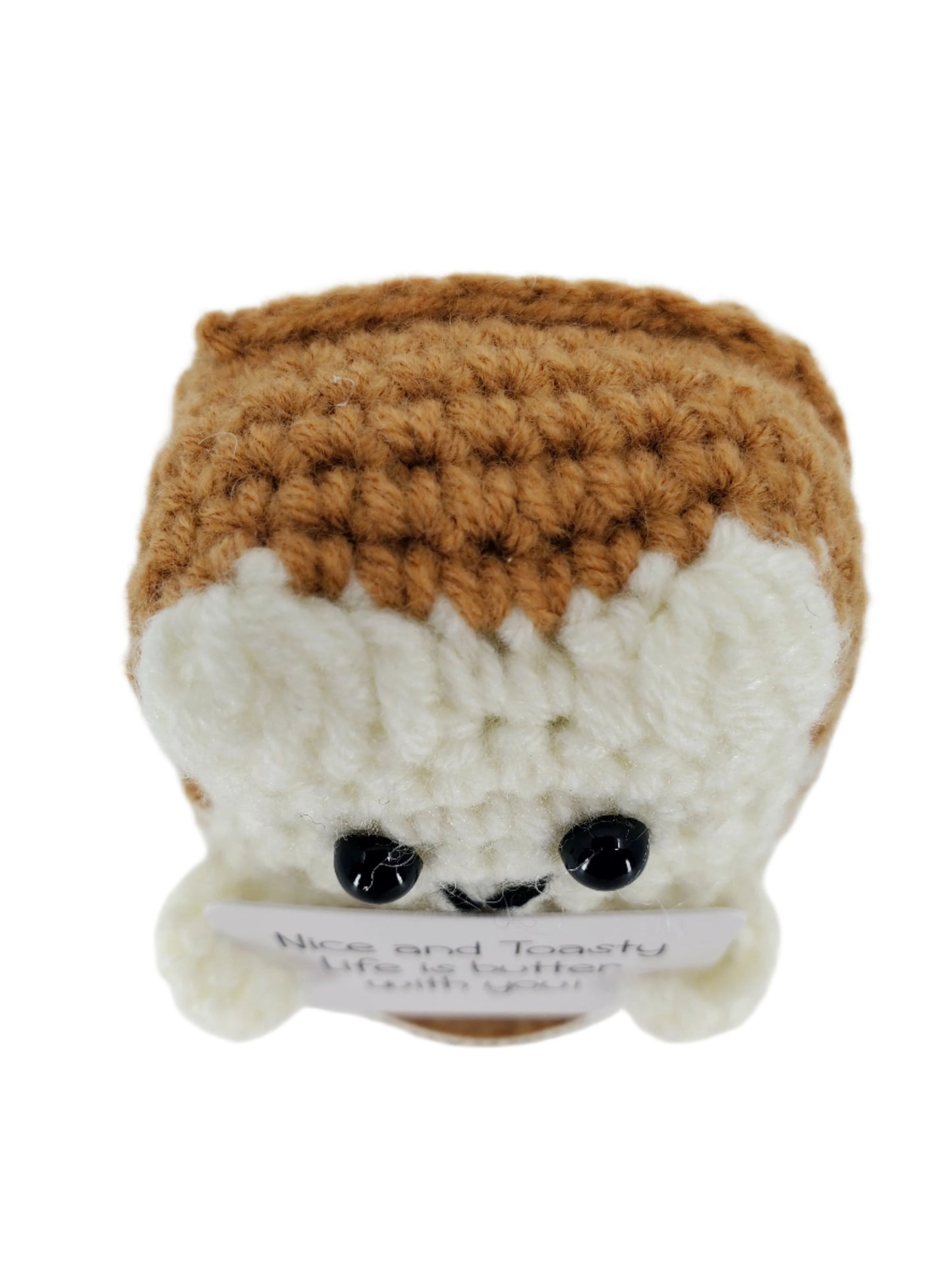Nice & Toasty – Mini Toast Amigurumi with Stand