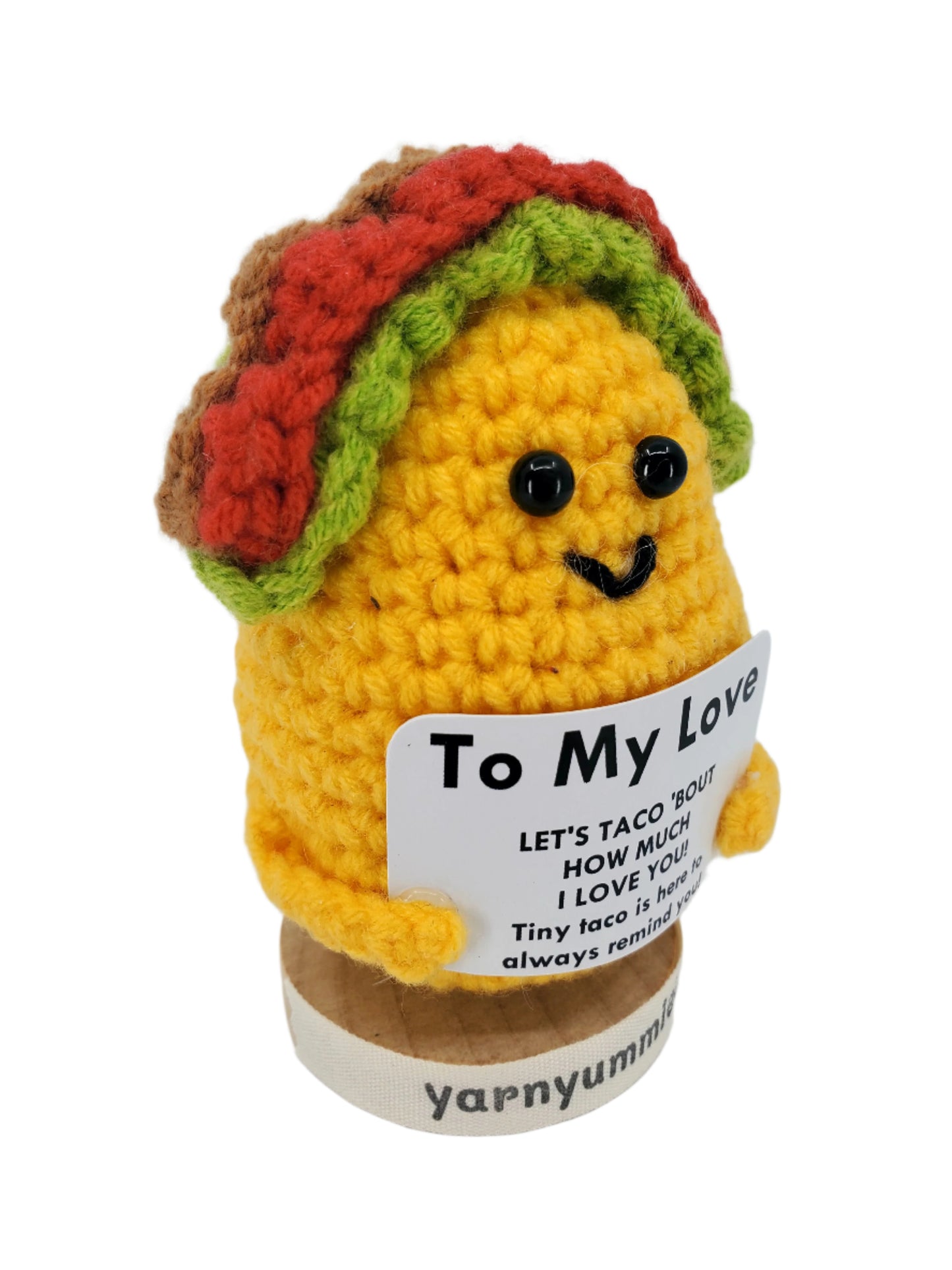 Love You Taco Much – Mini Taco Amigurumi with Stand