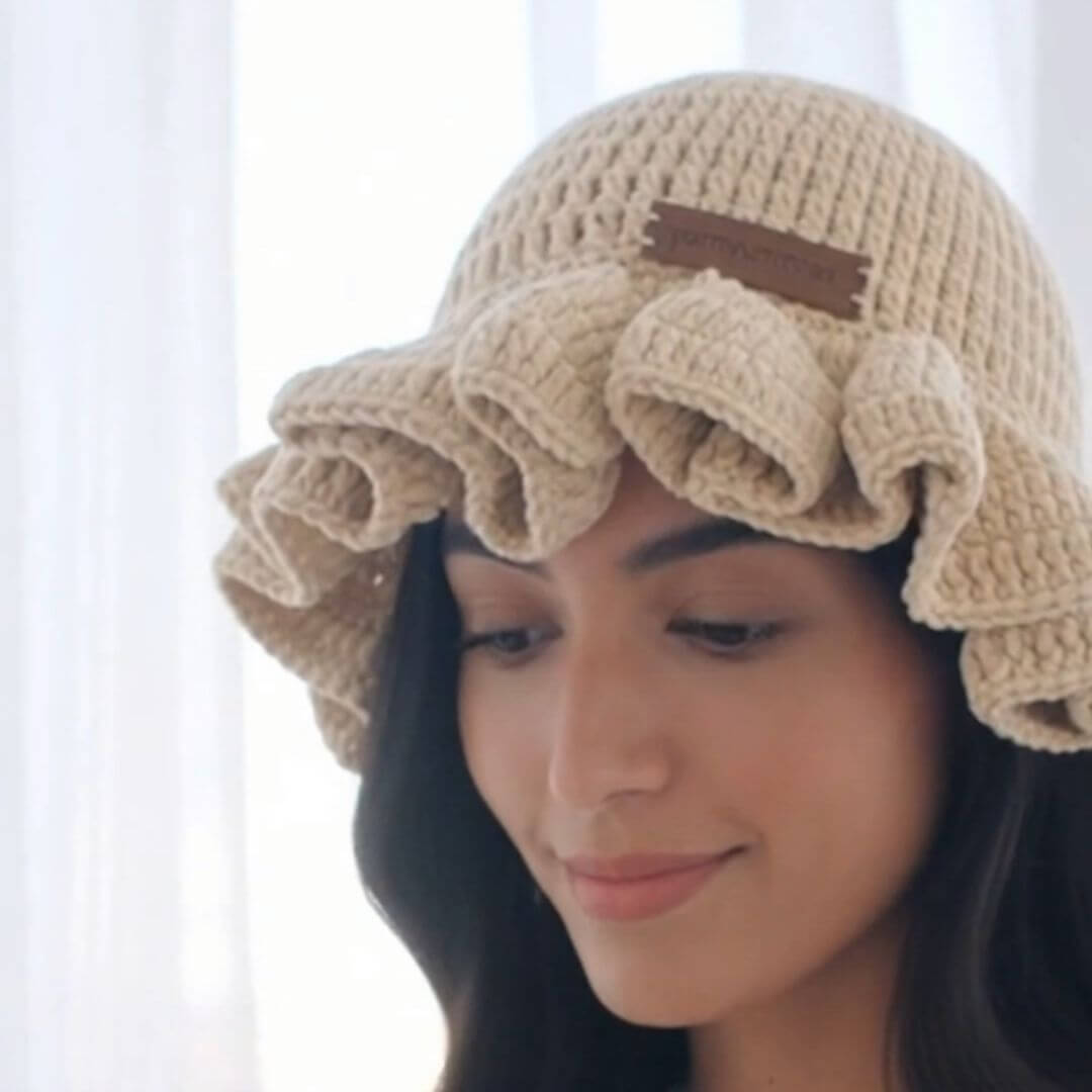 Ruffled Brim Bucket Hat - The "Perfect Hair Day" Hat That Actually Works