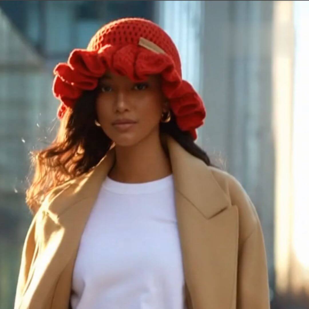 Ruffled Brim Bucket Hat - The "Perfect Hair Day" Hat That Actually Works