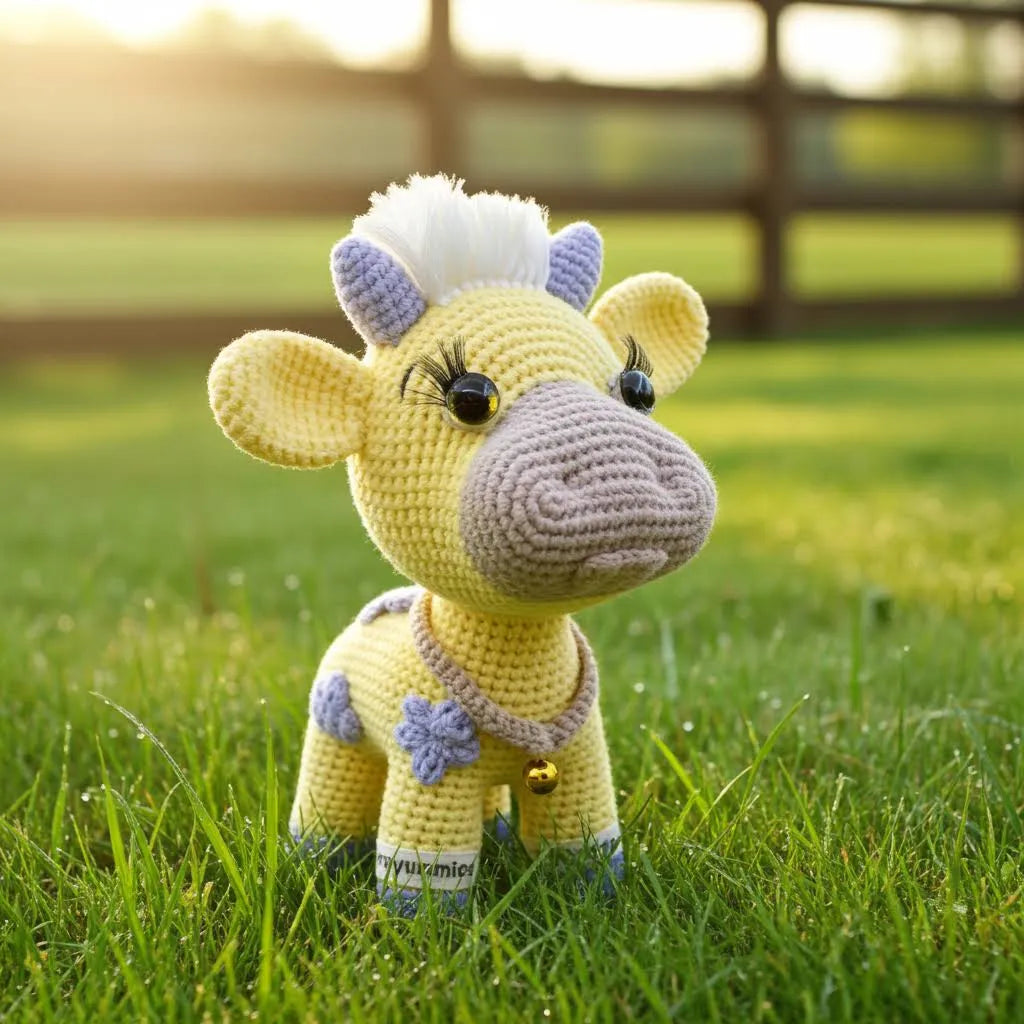 Cow (Yellow & Lavender)