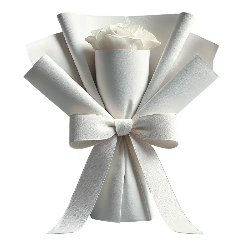 An Elegant Bouquet Wrap for Your Custom Yarn Blooms
