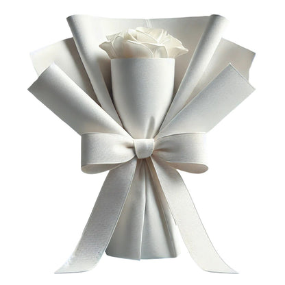 An Elegant Bouquet Wrap for Your Custom Yarn Blooms