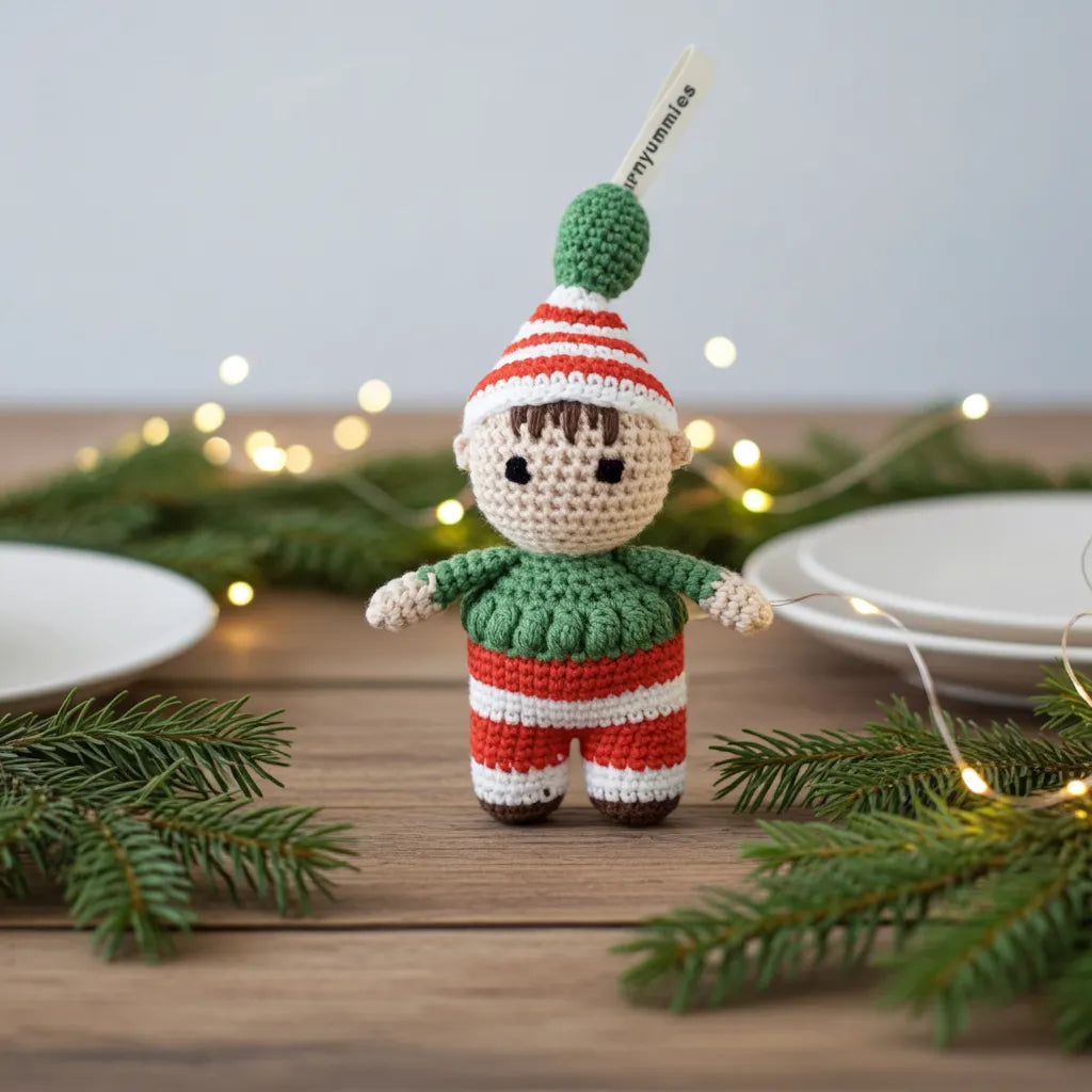 Full-Body Christmas Elf Amigurumi – Soft, Safe & Ready to Spread Cheer 🎄