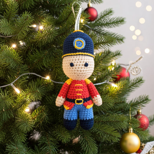 Nutcracker Amigurumi Ornament – A Soft Twist on a Holiday Classic 🎁