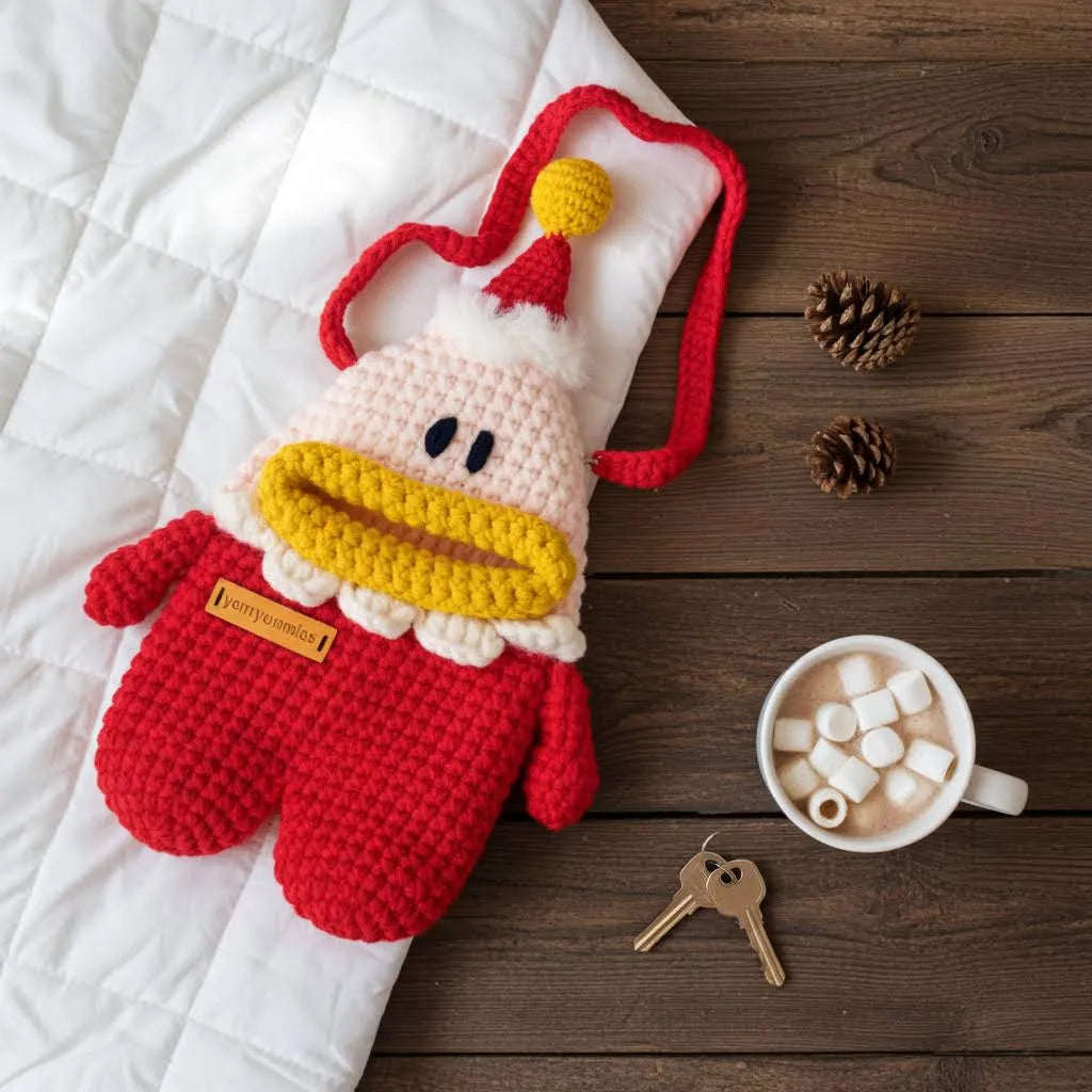 Little Santa Hat Messenger Bag