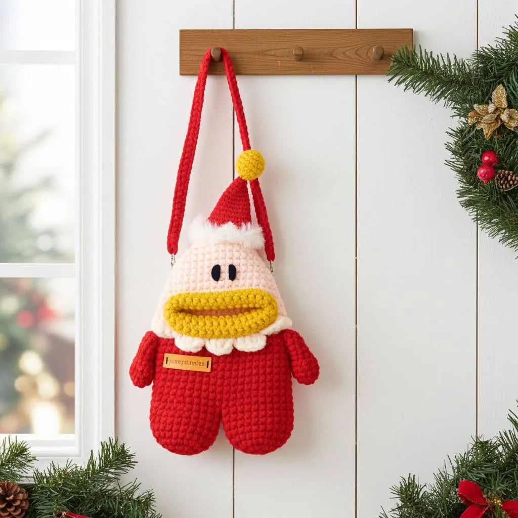 Little Santa Hat Messenger Bag