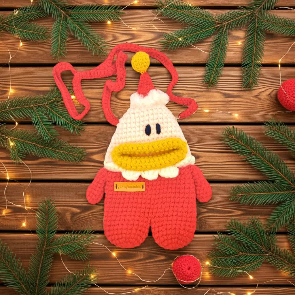 Little Santa Hat Messenger Bag