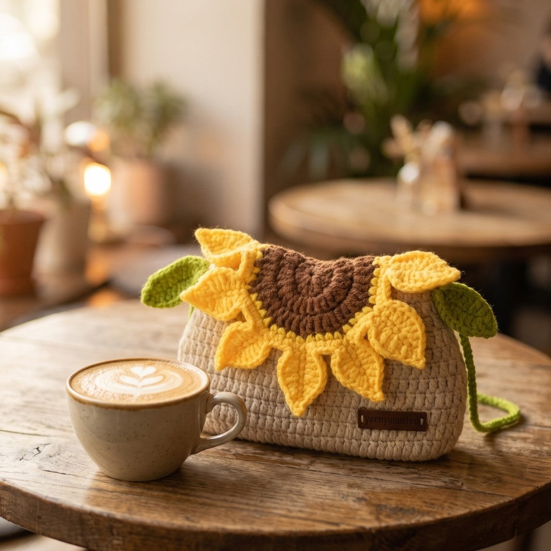 Sunflower Flap Bag