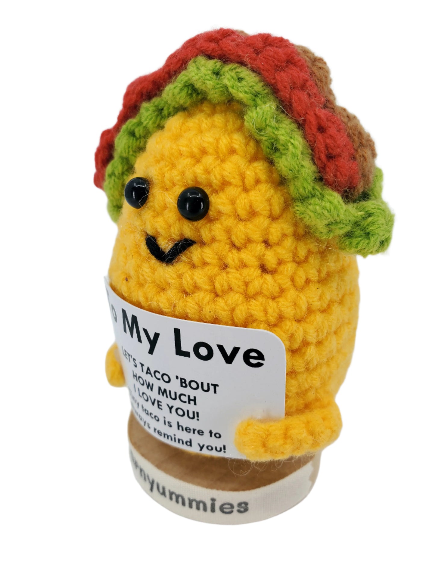Love You Taco Much – Mini Taco Amigurumi with Stand