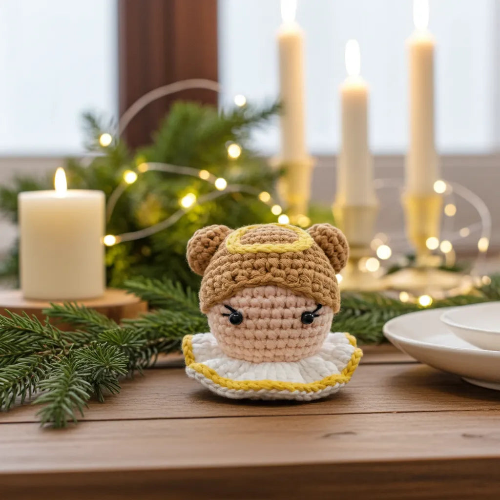 Angel Head Amigurumi Ornament – Gentle, Joyful & Made to Be Treasured 👼