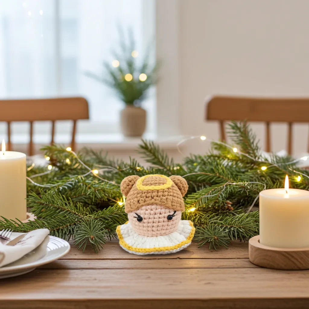 Angel Head Amigurumi Ornament – Gentle, Joyful & Made to Be Treasured 👼