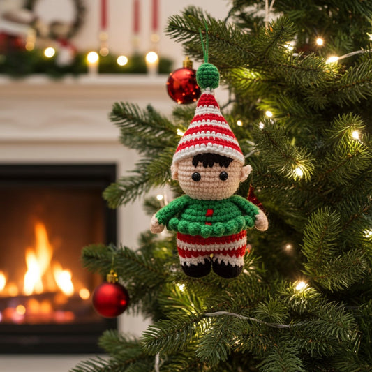 Full-Body Christmas Elf Amigurumi – A Cheerful Classic in Red & Green 🎄