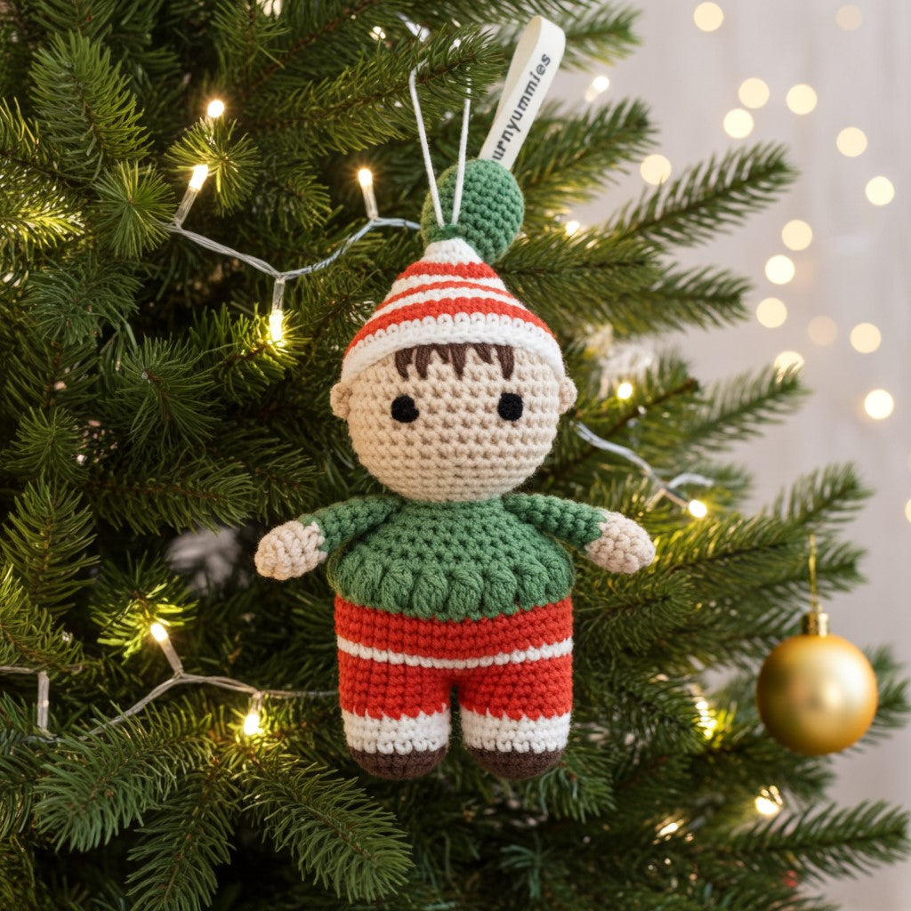 Full-Body Christmas Elf Amigurumi – Soft, Safe & Ready to Spread Cheer 🎄
