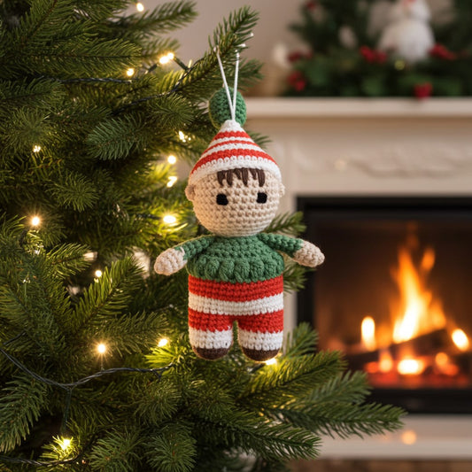 Full-Body Christmas Elf Amigurumi – Soft, Safe & Ready to Spread Cheer 🎄