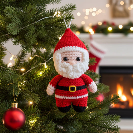 Classic Jolly Santa - Premium Full-Body Tree Ornament 🎅