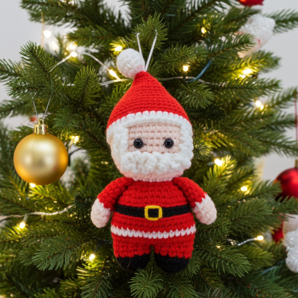Classic Jolly Santa - Premium Full-Body Tree Ornament 🎅