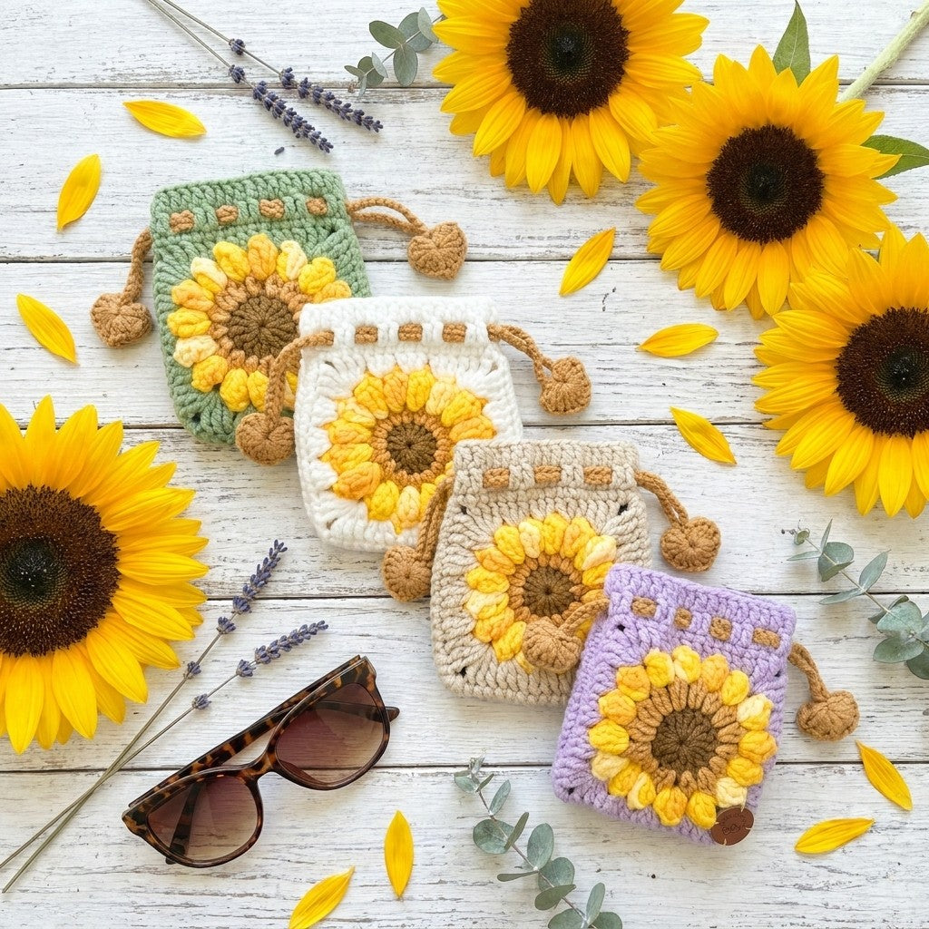 Sunflower Mini Pouch